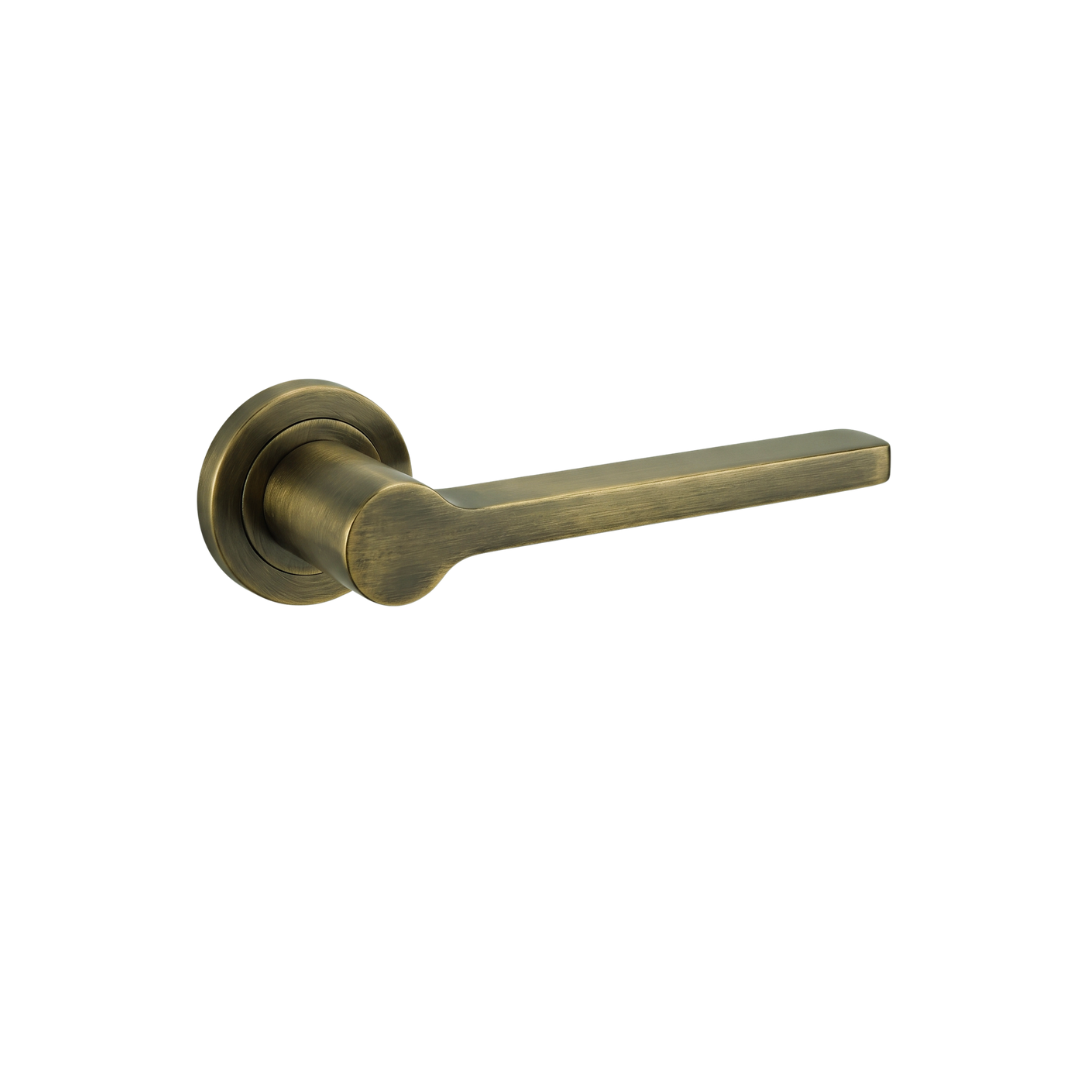 Stockholm Antique Brass Door Handle