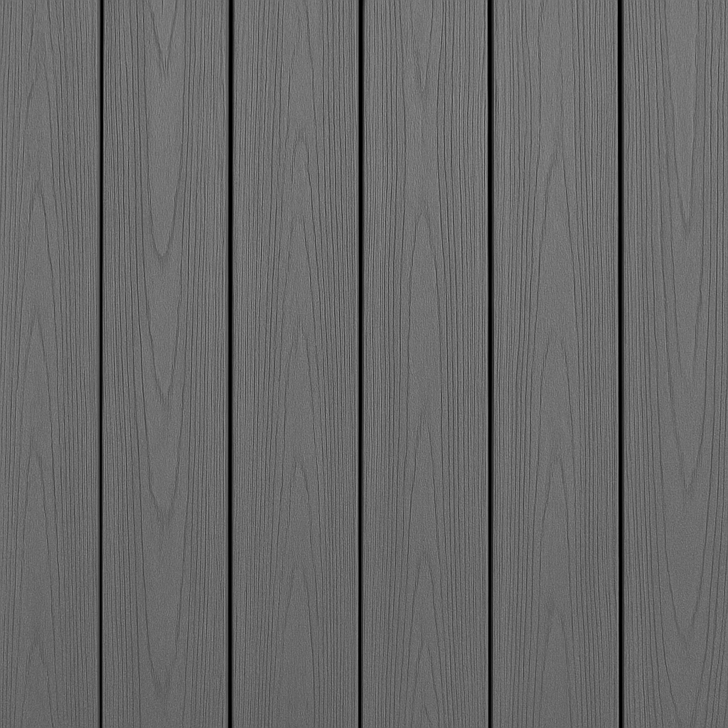 Composite decking Ultra Silver Grey - installed