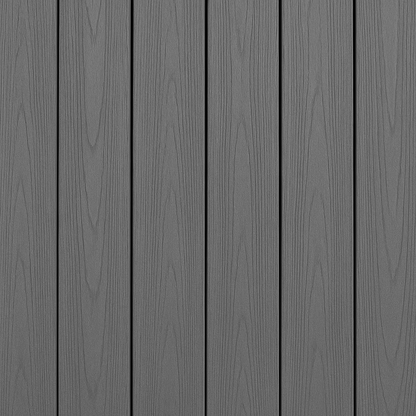 Composite decking Ultra Silver Grey - installed