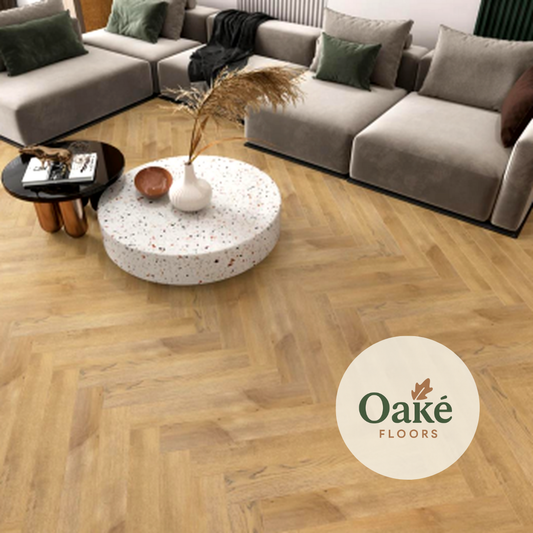 Trinity Oak Herringbone Laminate Flooring 12mm