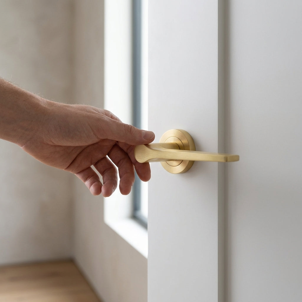 Vienna Door Internal Satin Brass Handle