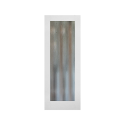 Shaker White Primed Internal Wooden Reeded Glass WC15GR