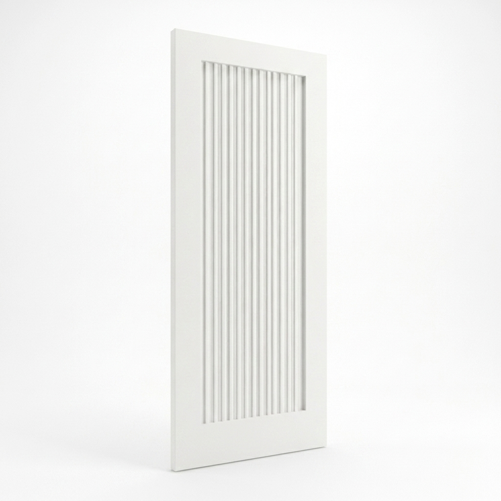 WC15SR White Shaker Internal Door — Fluted