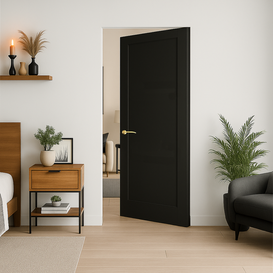 Black Shaker Premium Primed Internal Door WC15