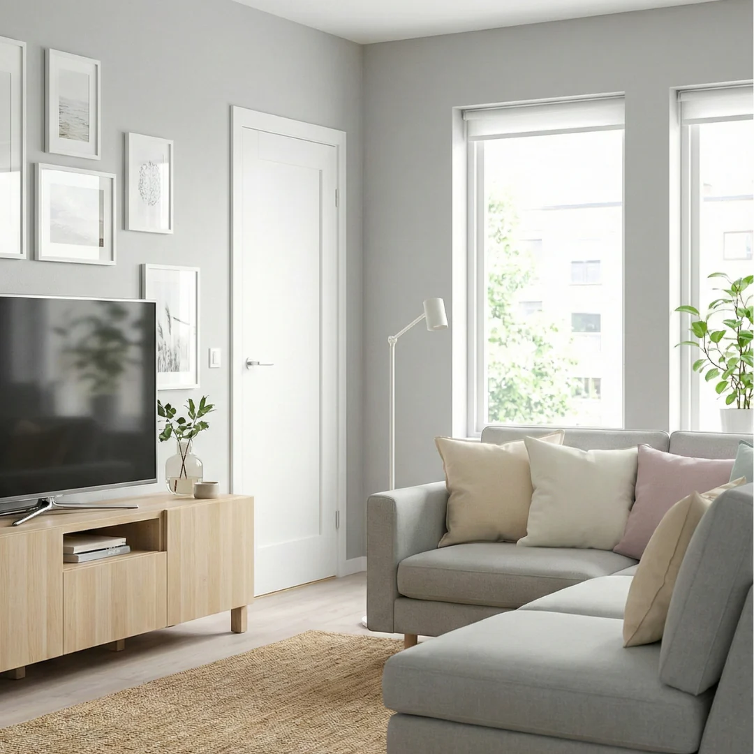 WC15 White Internal Door One Panel Shaker Door