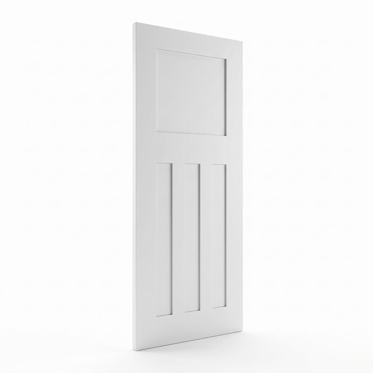 WC18 1930s Style White Internal Door