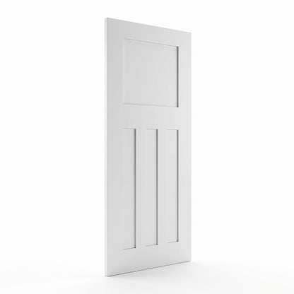 WC18 1930s Style White Internal Door