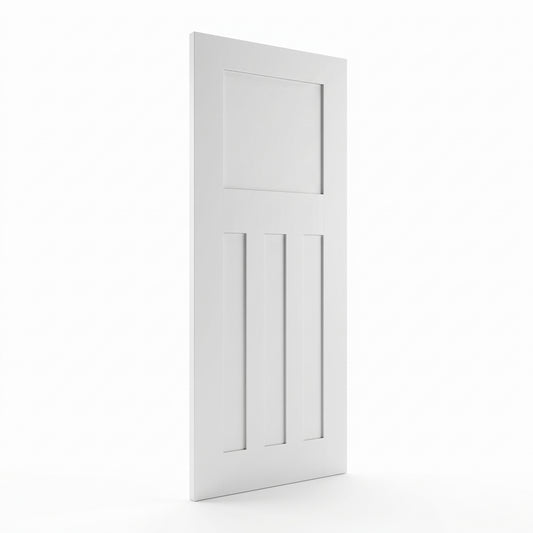 WC18 1930s Style White Internal Door