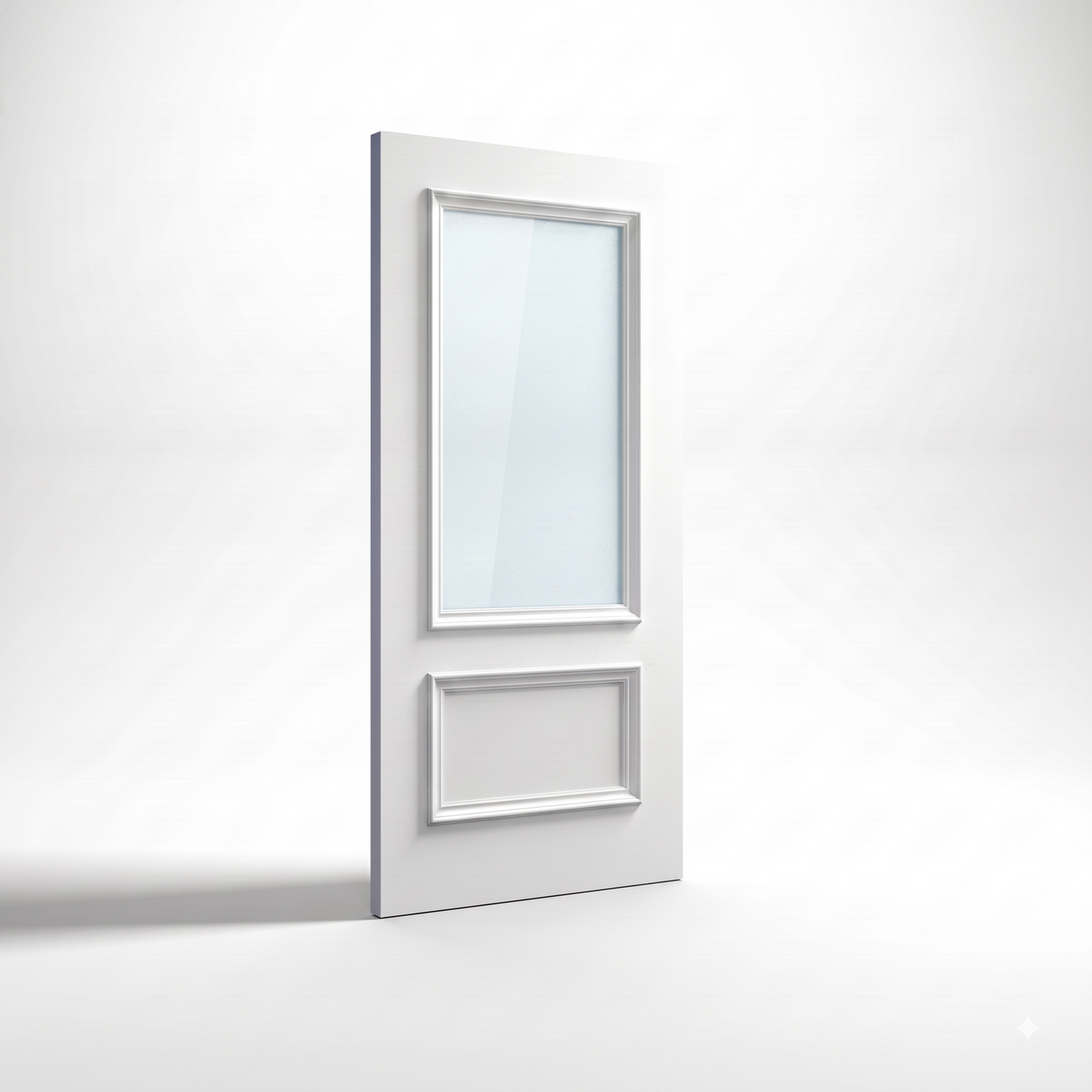 WC35GF Victorian Style Frosted Glass White Internal Door New