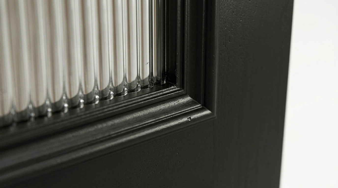 Upclose Reeded Glass View 