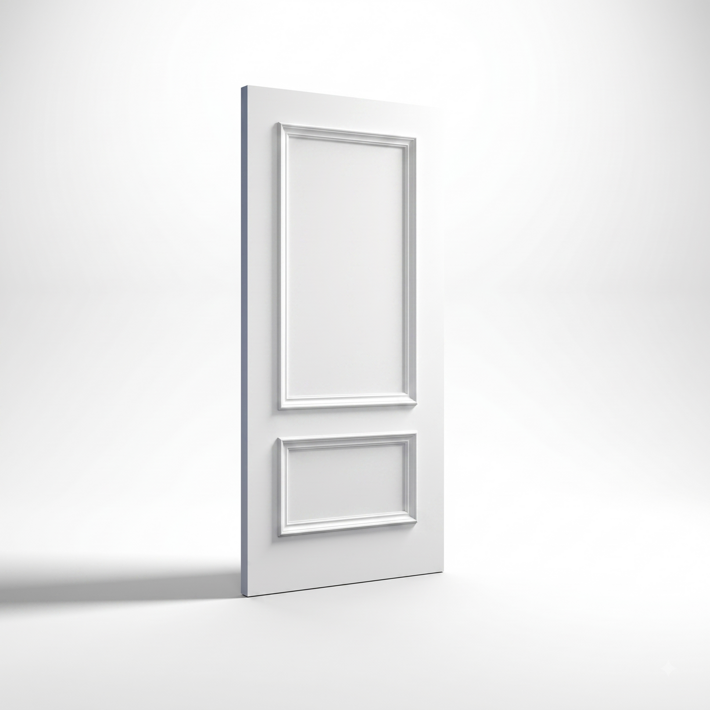 WC35 2 Panel Victorian Style White Internal Door