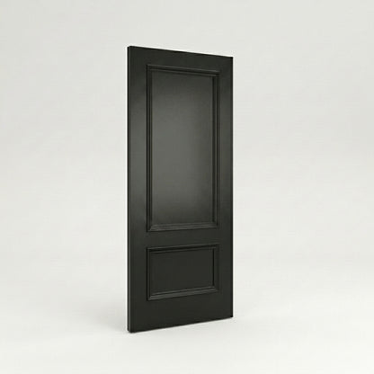 WC35 Solid Black Internal Door Victorian Style 2 Panel Door New