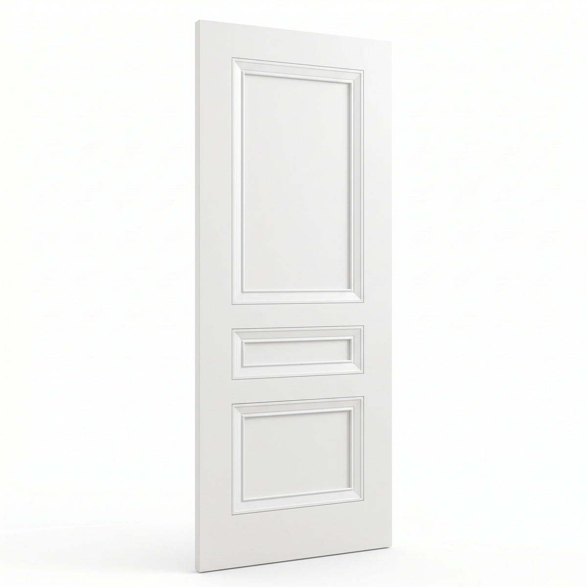 WC39 3 Panel Victorian Style White Internal Door