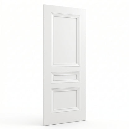 WC39 3 Panel Victorian Style White Internal Door