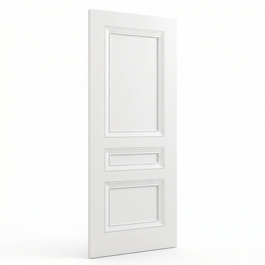 WC39 3 Panel Victorian Style White Internal Door