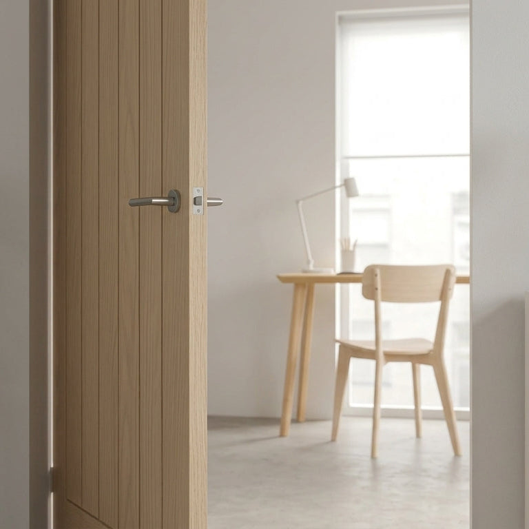 WC3 Cottage Style Whitewashed Oak Internal Door
