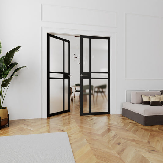 WC40G Urban Style Premium Primed Black Mayfair Door