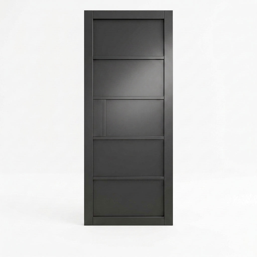 WC41 Solid Black Internal Door — Urban Style Mayfair