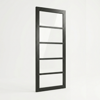 WC42G Urban Style Black Internal Door — Glass Mayfair