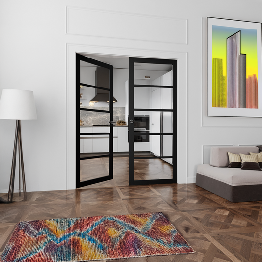 WC42G Urban Style Premium Primed Black Mayfair Door