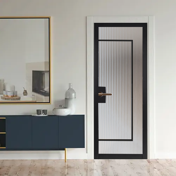 WC43GR Urban Style Premium Primed Black Reeded Mayfair Internal Door