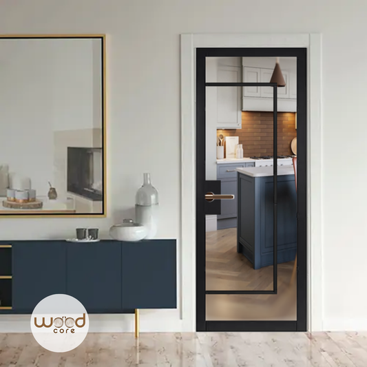 WC43G Urban Style Premium Primed Black Barcelona Internal Door