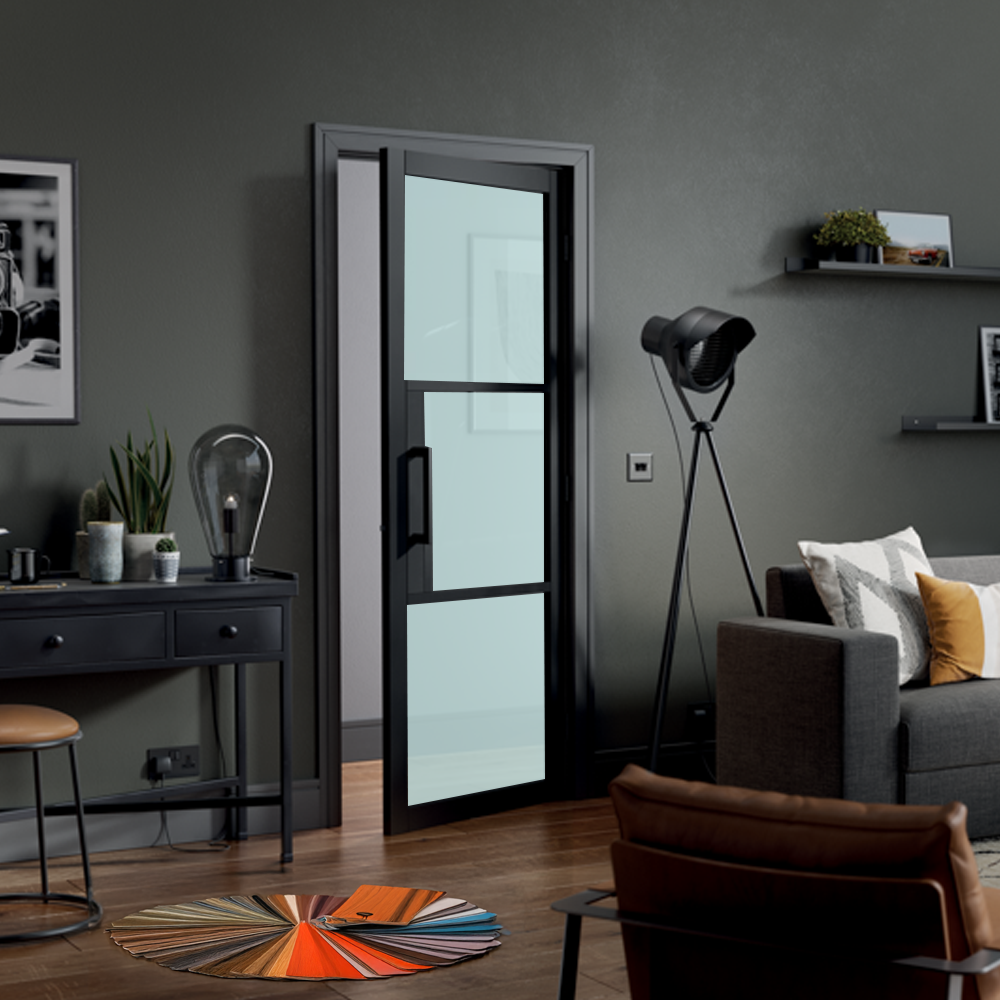 WC44GF Urban Style Premium Primed Black Door