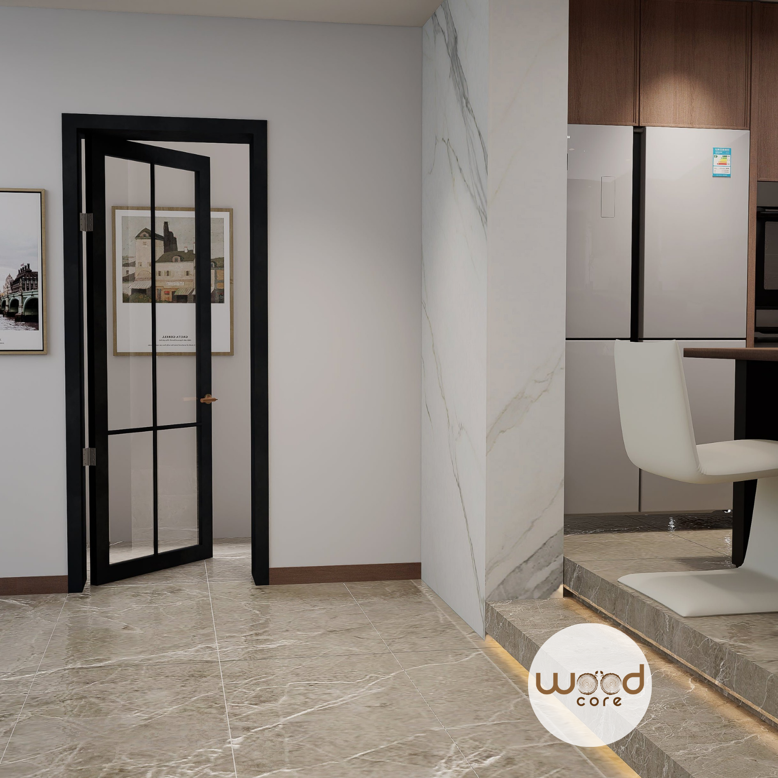 WC45GC Urban Style Premium Primed Black Mayfair Internal Door