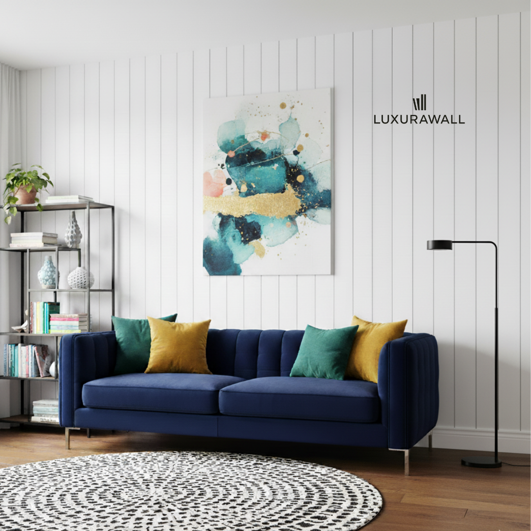 Wall paneling ship lap primed white - main image