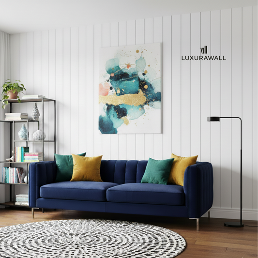 Wall paneling ship lap primed white - main image