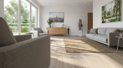 Washed Oak SPC Waterproof Flooring - lifestyle image 1