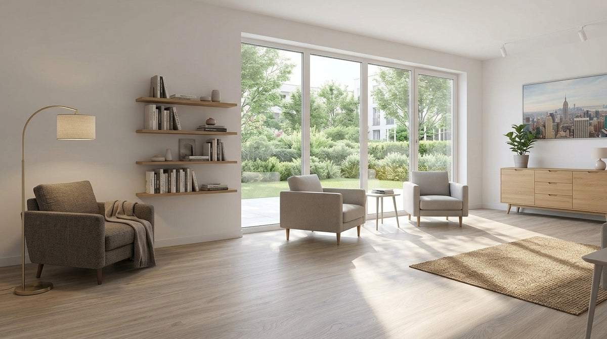 Washed Oak SPC Waterproof Flooring - lifestyle image 2