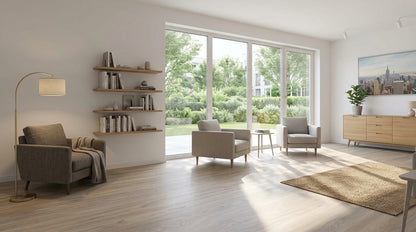 Washed Oak SPC Waterproof Flooring - lifestyle image 2