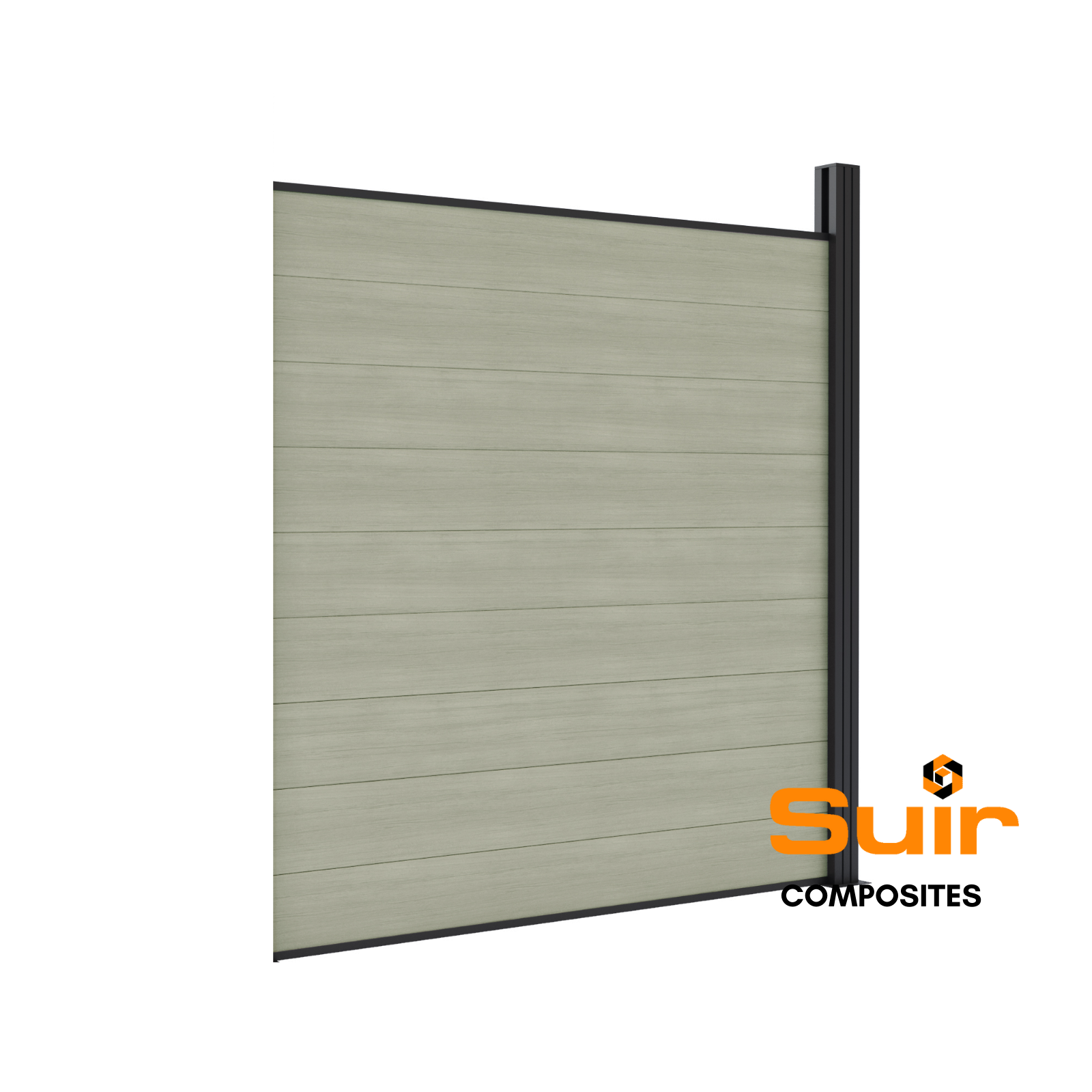 Composite fencing collection antique - woodgrain finish