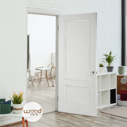 White Internal Door 2 Panel Raised Moulding WR2 Deanta