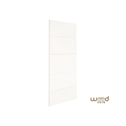 White Primed Modern Internal Door WC8