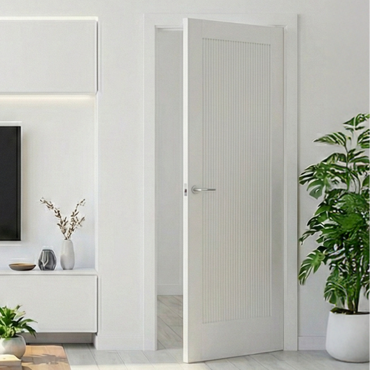 White Shaker Premium Primed Internal Door WC15SR Flutted