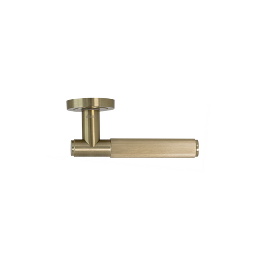 Zurich Matt Brass Brush Internal Door Handle Set