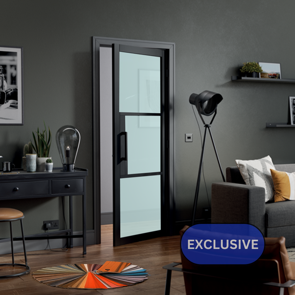 WC44GF Urban Style Premium Primed Black Door