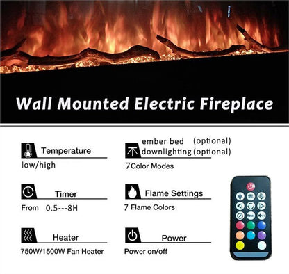 Firewave wall mounted electric fire - installed