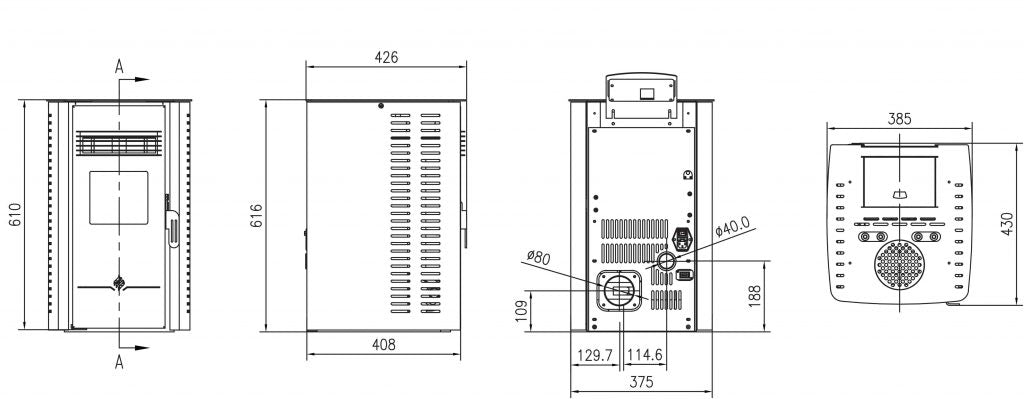 Henley Elm 4 Pellet Stove