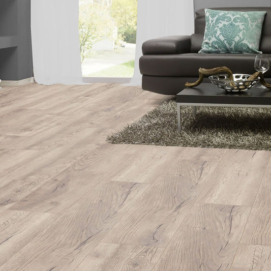 12mm Robusto 4V AC5 Pettersson Oak Beige laminate flooring - main image