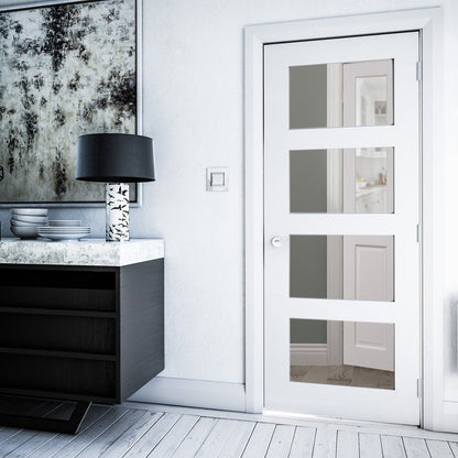 HP1G Frosted Glass White Internal Door