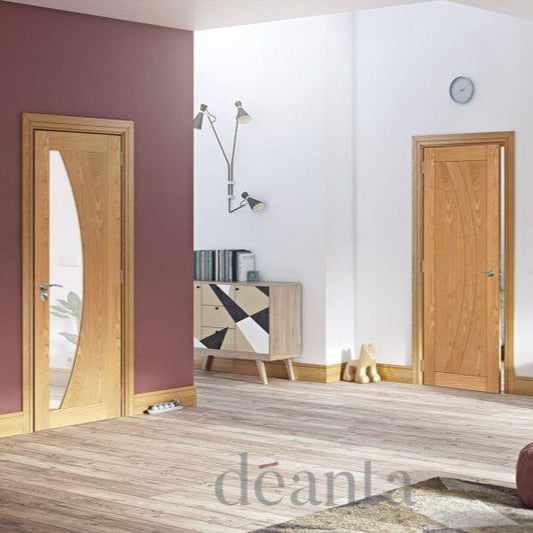 Oak Internal Door HP35 FD30 Deanta Door