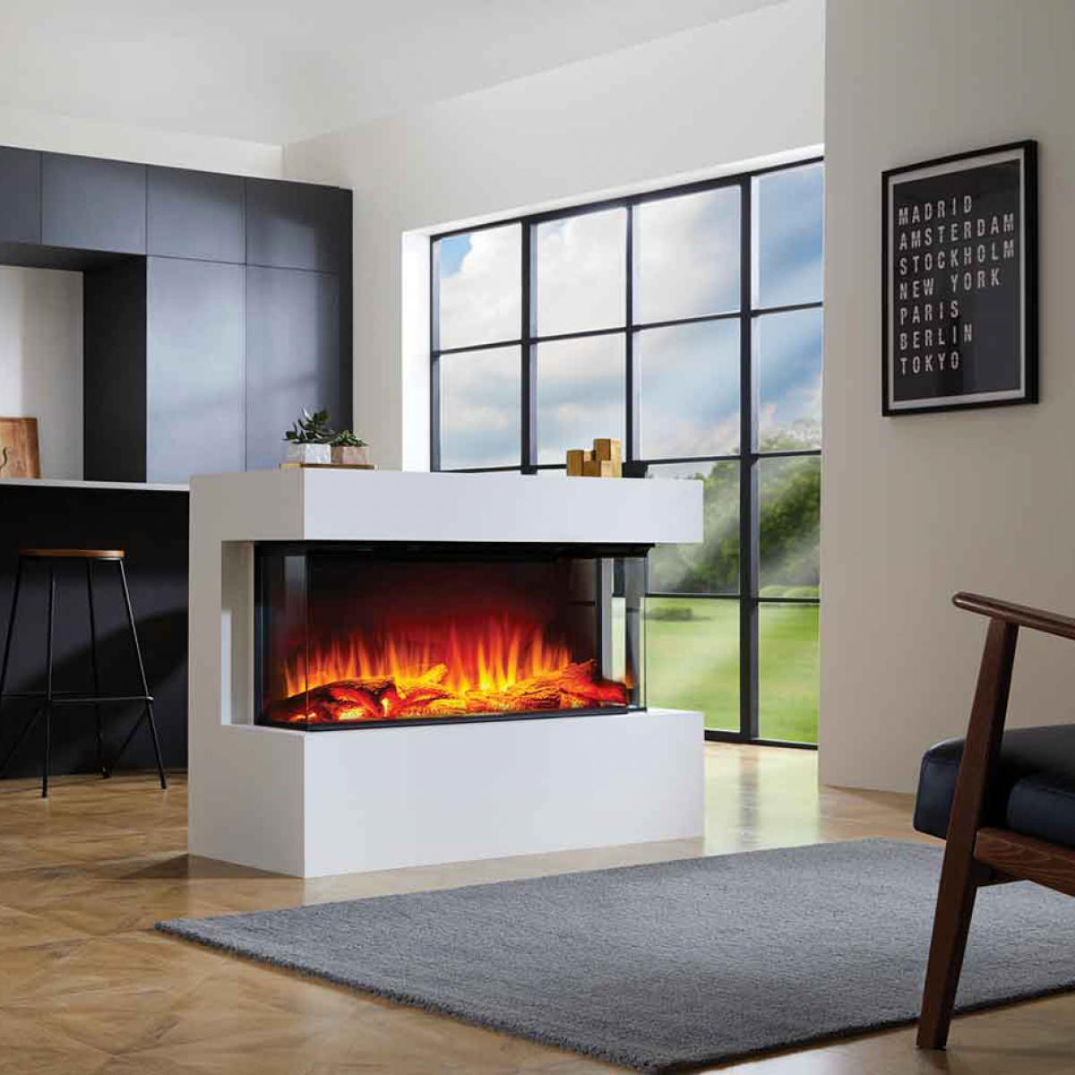 Infinity 1000e DEEP I-Range Ecoflame Electric Fire