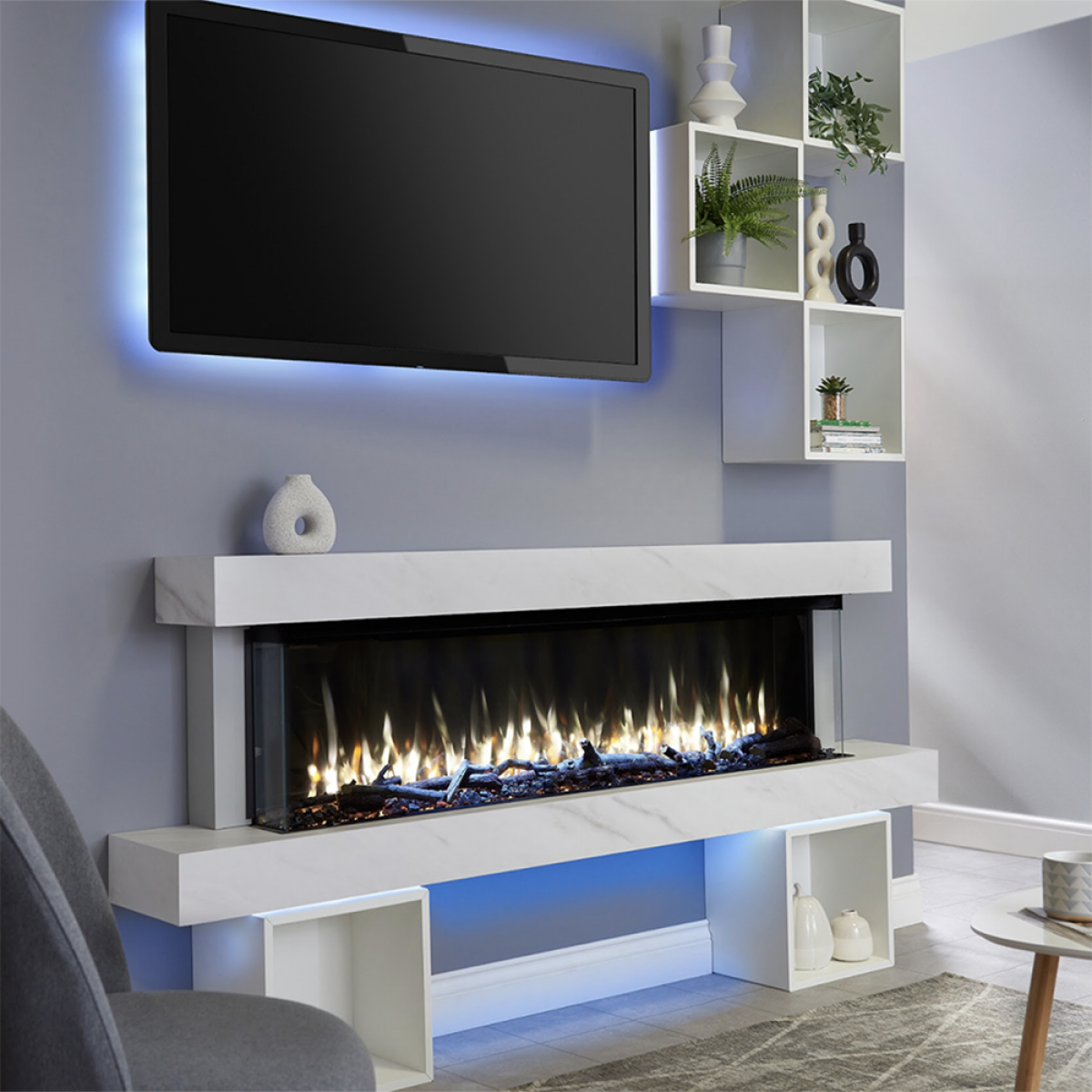 IRange I1500e Slimline 3-Sided Electric Fire