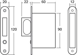 Sliding Door Pop Out Flush Pull