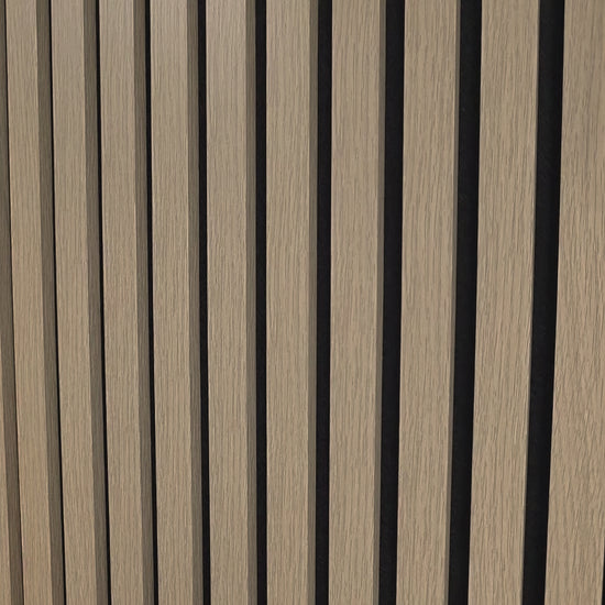 Washed Oak Acoustic Wall Panelling