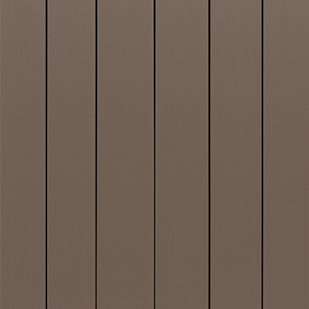 Composite decking mocha - close-up profile