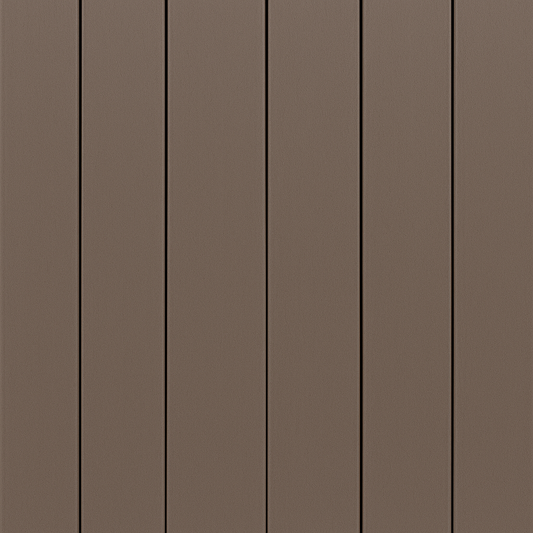 Composite decking mocha - close-up profile